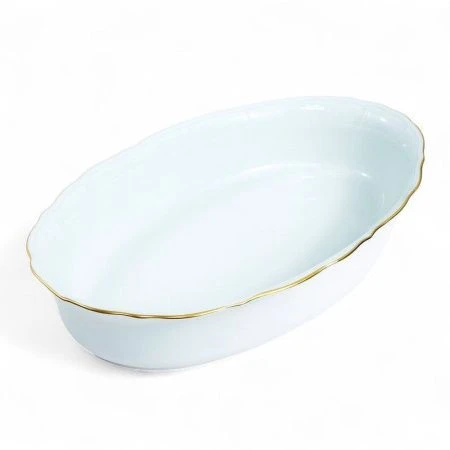 Блюдо 34*22,5*7см керамика глубокое овальное LR90079-400S (10)