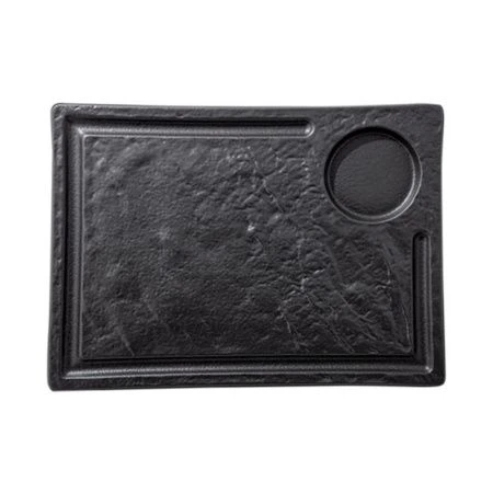 Блюдо 32,5*23см фарфор Slatestone черный прямоугольное WL-661148/A (2/12)