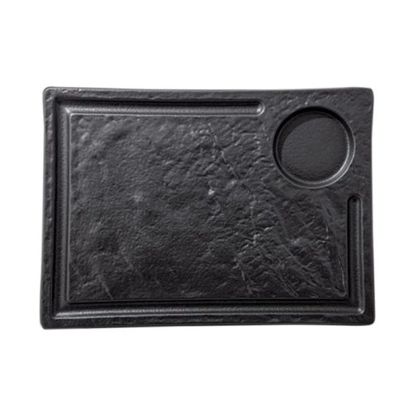 Блюдо 32,5*23см фарфор Slatestone черный прямоугольное WL-661148/A (2/12)
