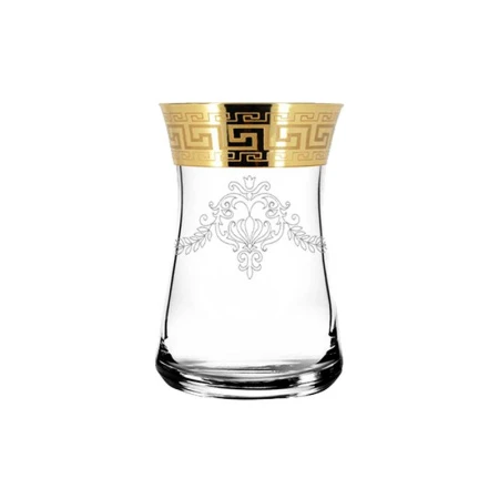 Стаканы армуды набор 6шт стекло ЗОЛОТОЙ КАРАТ KAV23-361/S/Z/6 (6)