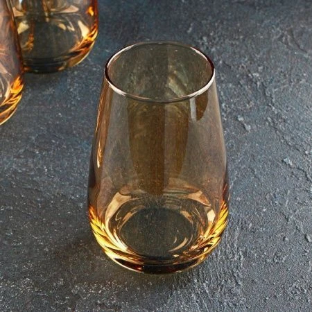 Стаканы набор 4шт 350мл стекло ЗОЛОТОЙ МЕД высокие (4)