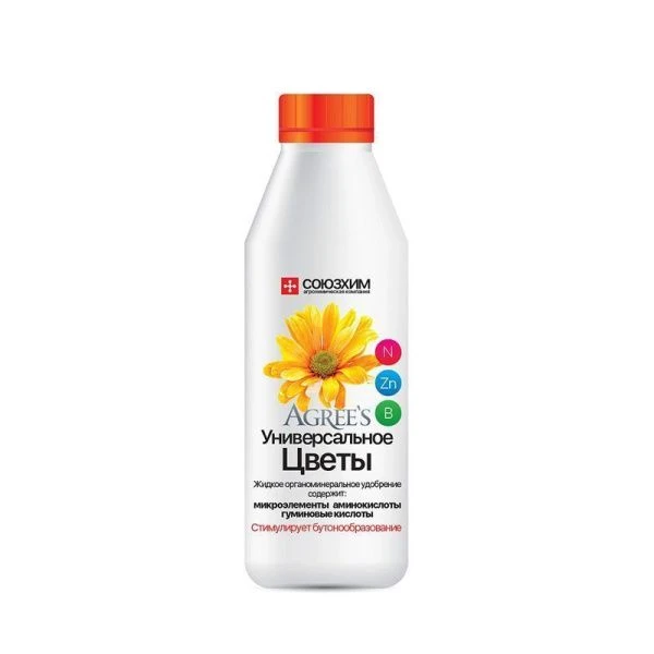 Удобрение жидкое органоминеральное 500мл Цветы универсальное (16)