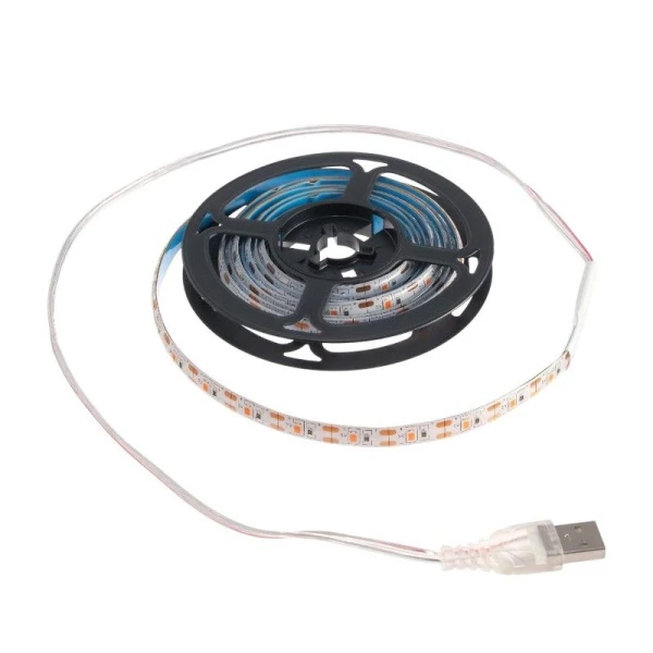 Фитолента светодиодная мультиспектральня 2м,5В,SMD5050, IP65,10.3Вт,60 LED/м, USB Luazon (100)