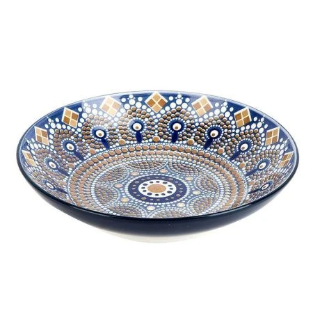 Тарелка глубокая 700мл 21см фарфор Arabesque бирюзовый (36)