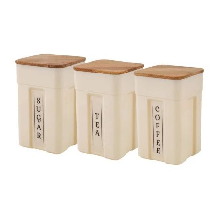 Набор для специй 3пр 750мл пластик Sugar&Spice Rosemary с деревянной крышкой (8)