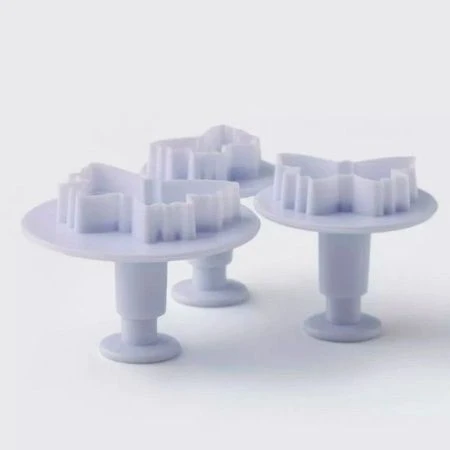 Форма для канапе и печенья 3шт пластик с нажимным устройством JC-3114 (144)