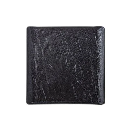 Тарелка мелкая 17*17см фарфор Slatestone черный квадратная WL-661105/A (6/48)
