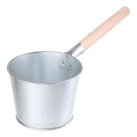 Ковш банный 2,5л оцинкованный с деревянной ручкой (10)