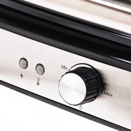 Гриль электрический контактный металл 2000Вт АП пластины 35*35,5*13см (6)