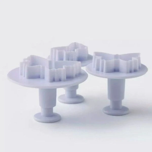 Форма для канапе и печенья 3шт пластик с нажимным устройством JC-3114 (144)