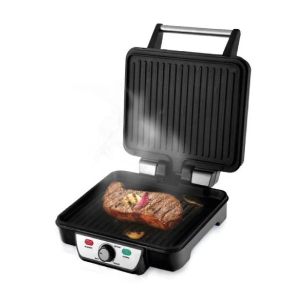 Гриль электрический контактный металл Centek CT-1463 1800Вт, АП пластины 28*23см, max t° 240°С