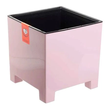 Горшок цветочный 5,5л 19*19см пластик НАРД с вкладкой розовая пудра (6)