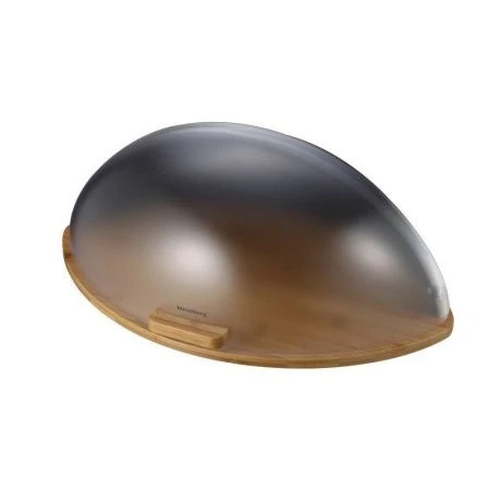 Хлебница 44,5*29*20см бамбук/пластик белый, чёрный арт. 100804 (4)