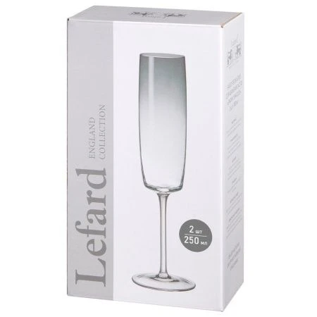 Бокалы для шампанского набор 2шт 250мл стекло Smoky Shades (12)