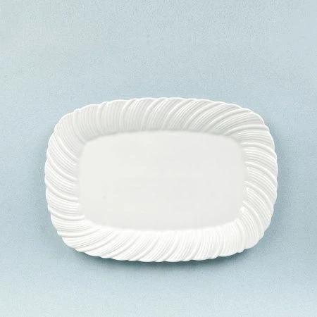 Блюдо 20*14*2см фарфор МАРШМЕЛЛОУ прямоугольное (12/48)