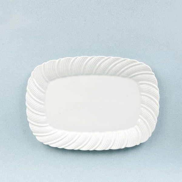 Блюдо 20*14*2см фарфор МАРШМЕЛЛОУ прямоугольное (12/48)