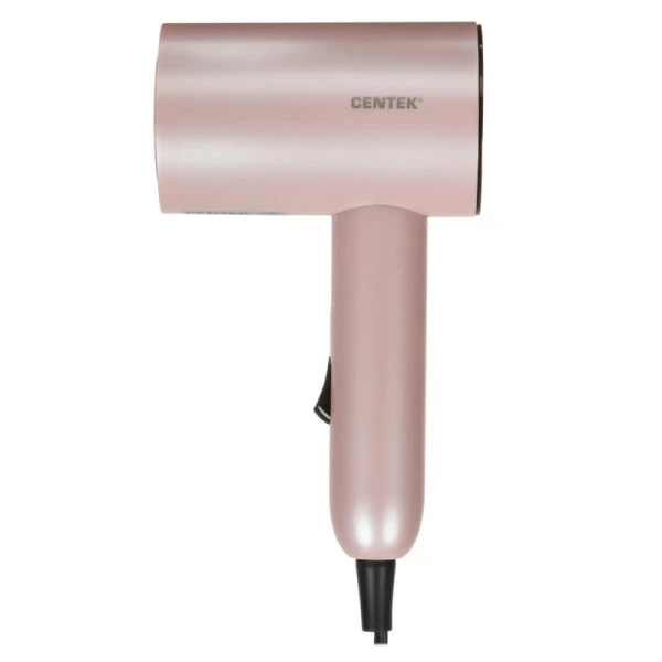 Фен 900Вт Centek СТ-2201 Pink, 2скор. турмалин ионизация , антист,  скл ручка ВЫВОД