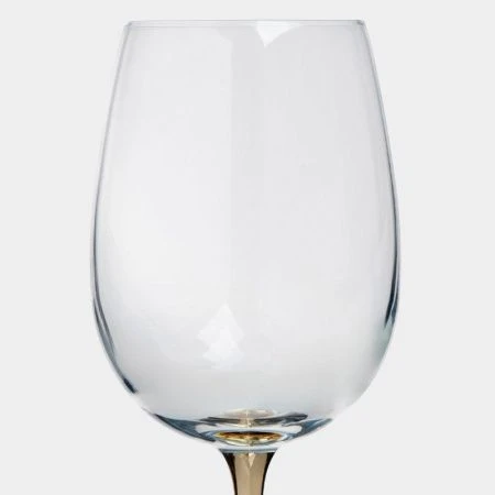 Бокалы для белого вина набор 2шт 430мл стекло Ravello золотая ножка ANLAF-EOTU06