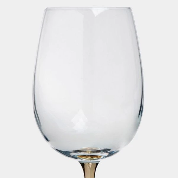 Бокалы для белого вина набор 2шт 430мл стекло Ravello золотая ножка ANLAF-EOTU06