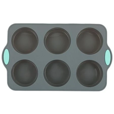 Форма для кексов 6 ячеек 25*15*3см силикон Silicone 79-005 (100)