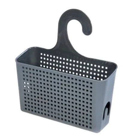 Контейнер навесной с петлей 240*90*260мм пластик ЛОФТ серый (10)