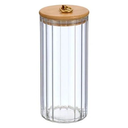 Банка для сыпучих продуктов 1100мл стекло Torre с бамбук.крышкой 93-HO-TO-01-1100 (16)