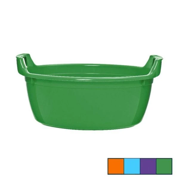 Таз 16л пластик овальный с ручками (8)