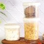Банка для сыпучих продуктов 700мл пластик АСТИ светло-бежевый (12) 221101925/01
