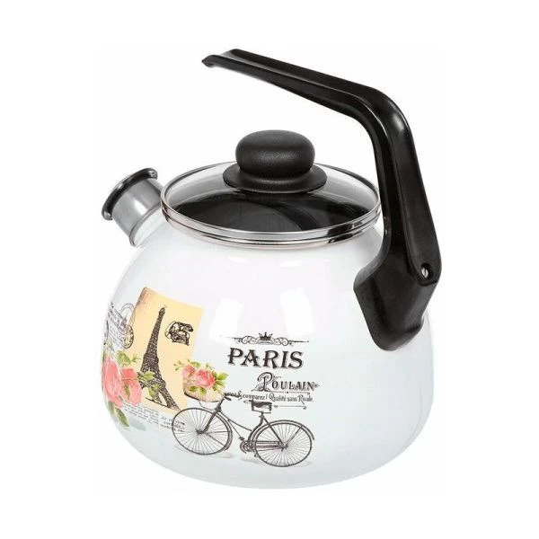 Чайник со свистком 3л эмаль ПАРИЖ ТМ Appetite 4с209я (4) ВЫВОД