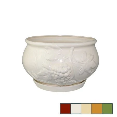 Горшок цветочный керам. МАРС №2 (1сорт) h=21см d=24,5л, 9л цвета в ассортименте