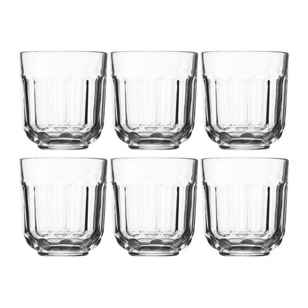 Стаканы набор 6шт 280мл стекло ТРИУМФ низкие (2)