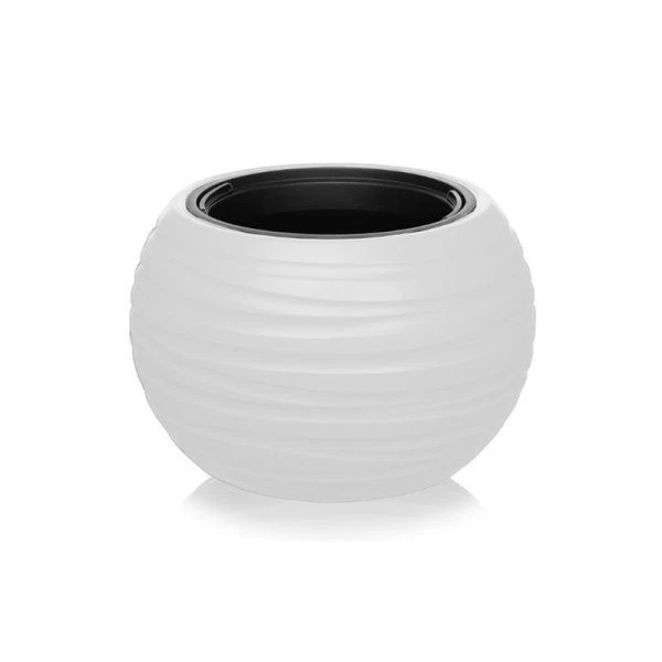 Кашпо 26л 395мм пластик Luna белый (4)