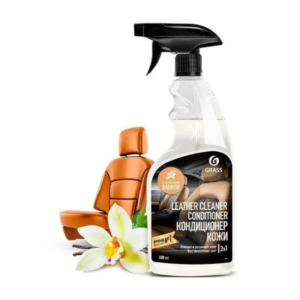Очиститель-кондиционер кожи 600мл Leather Cleaner Conditioner Ваниль (6)