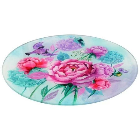 Доска разделочная 20см стекло ПИОНЫ И ПТИЧКИ VL48-154