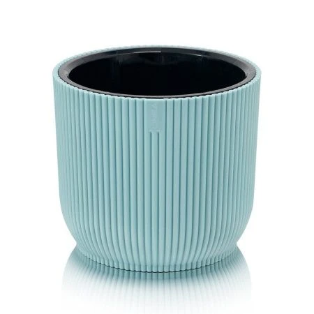 Кашпо 4,6л пластик Linea серо-голубой (18)