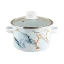 Кастрюля 5,5л эмаль Marble со стекл.крышкой цилиндрическая ТМ Appetite 1RD221S (4)