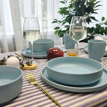 Тарелка мелкая 26см керамика Grow. Blue обеденная (6)