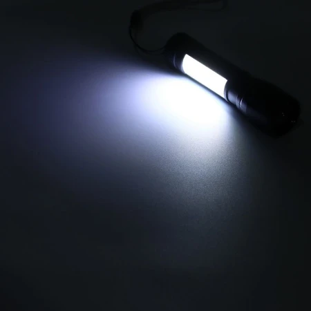 Фонарь ручной аккумуляторный, 5 Вт, 500 мАч, 200 лм, 3 режима, 9.5*2.5см