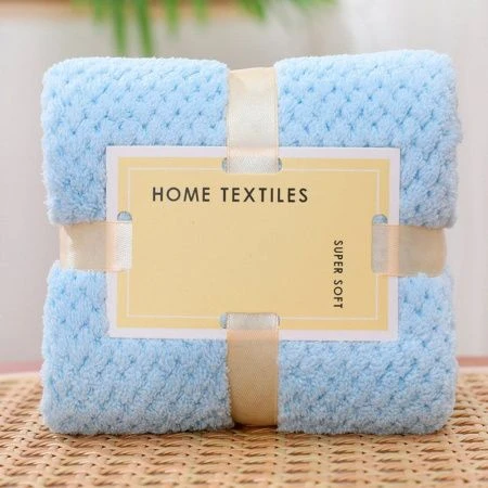 Полотенце волнистое с лентами 35*75см Tidy голубое (5)