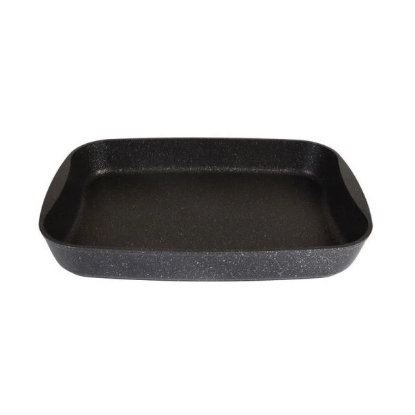 Противень 40*29,5*5см алюминий АП темный мрамор (6)