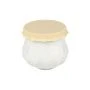 Банка для меда 150мл фарфор с силиконовой крышкой подар.уп. (60)