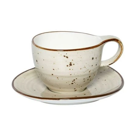 Чайный набор 2пр фарфор SAMOLD ГРАФИТ на 1 персону 250мл (24)