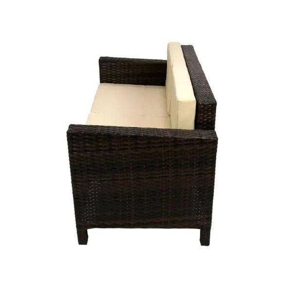 Набор мебели иск.ротанг Никон (диван+2 кресла+стол) коричневый, бежевый, арт.SFS001 (1)