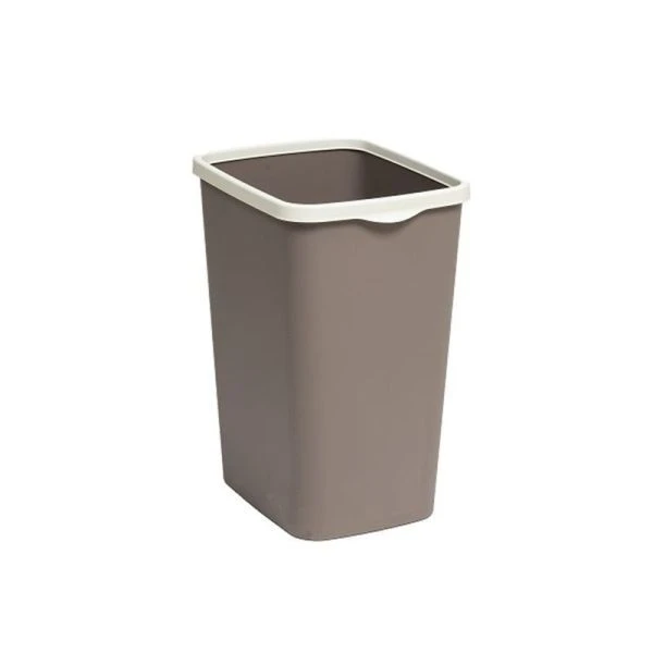 Контейнер для мусора 20л 300*232*383мм пластик Tandem шоколад/слон.кость с фиксатором (10) Контейнер для мусора 20л 300*232*383мм пластик Tandem шоколад/слон.кость с фиксатором (10)