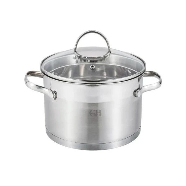 Кастрюля 2,1л нерж.сталь APOLO со стекл.крышкой 16см h9,5см GH-1832 (4)