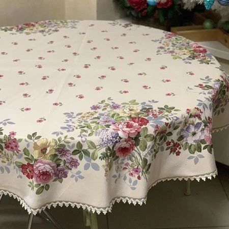 Скатерть гобелен 165см Принцесса цветов 02508