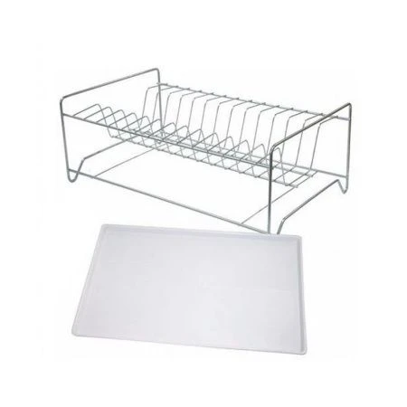 Сушилка для посуды 39,5*15*24см оцинкованная с поддоном малая (2)
