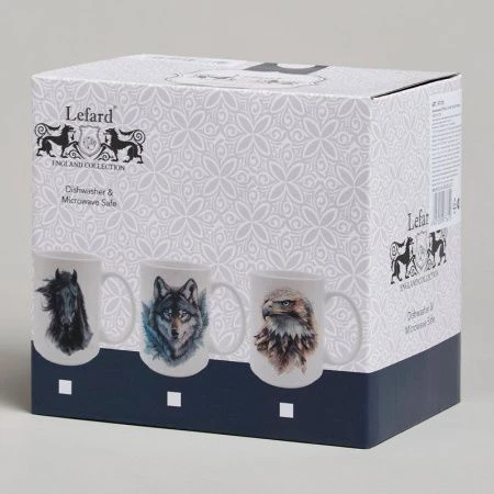 Кружка 500мл фарфор ЛОШАДЬ (12/36)