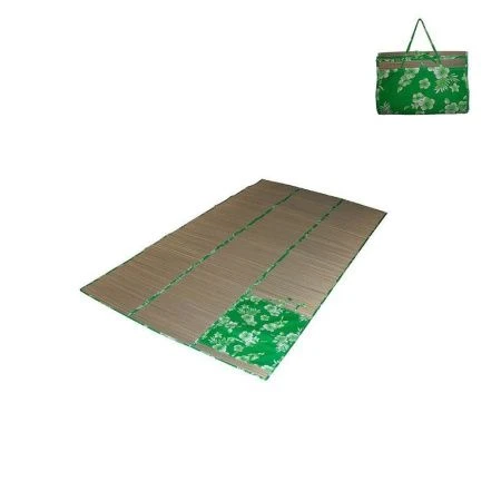 яяяКоврик пляжный солома 90*180см зеленый BM-08S (28)