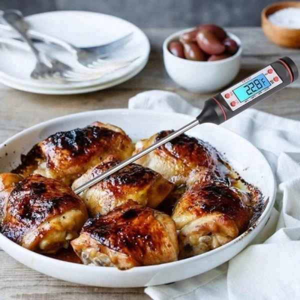 Термощуп электронный нерж.сталь 24см (жало 14,7см) TP-101